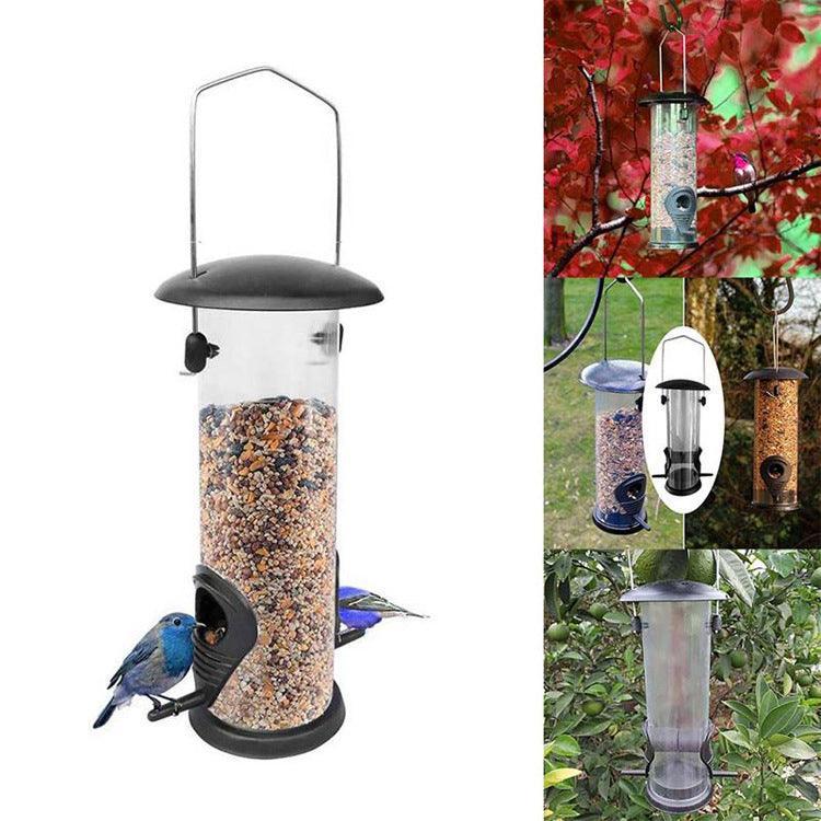 Automatic Hanging Bird Feeder: The Perfect Outdoor Dining Spot for Feathered Friends - Dog Hugs Cat