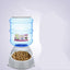 Automatic Pet Feeder & Water Fountain Combo - Large Capacity, Eco-Friendly Design - Dog Hugs Cat