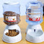Automatic Pet Feeder & Water Fountain Combo - Large Capacity, Eco-Friendly Design - Dog Hugs Cat