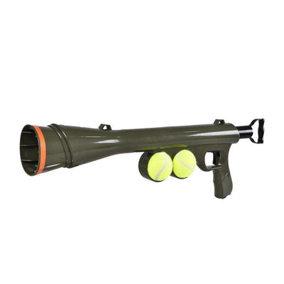 Automatic Tennis Ball Launcher: Shoot and Fetch for Tennis Pets - Dog Hugs Cat