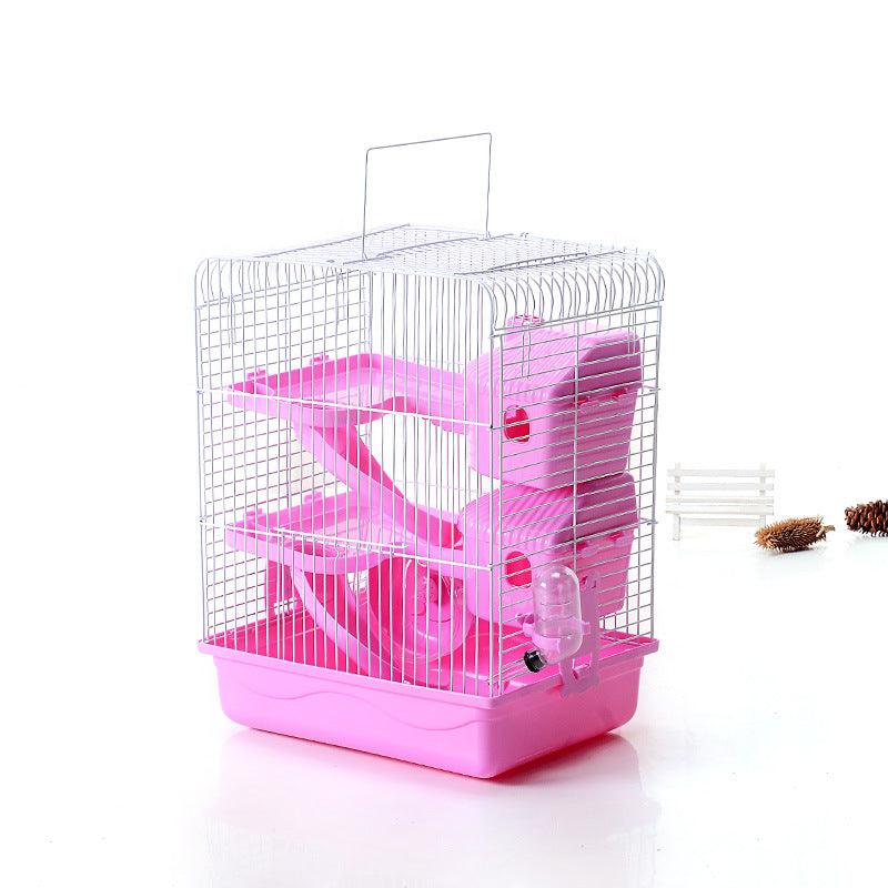 Three-Storey Hamster Cage Luxury Villa - Dog Hugs Cat