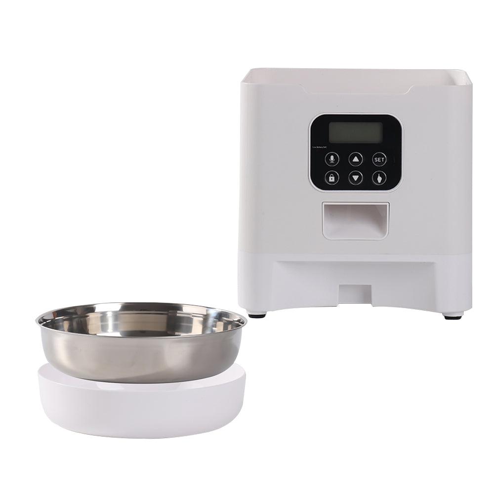 Large Capacity Slow Intelligent Automatic Pet Feeder Cat And Dog Food - Dog Hugs Cat