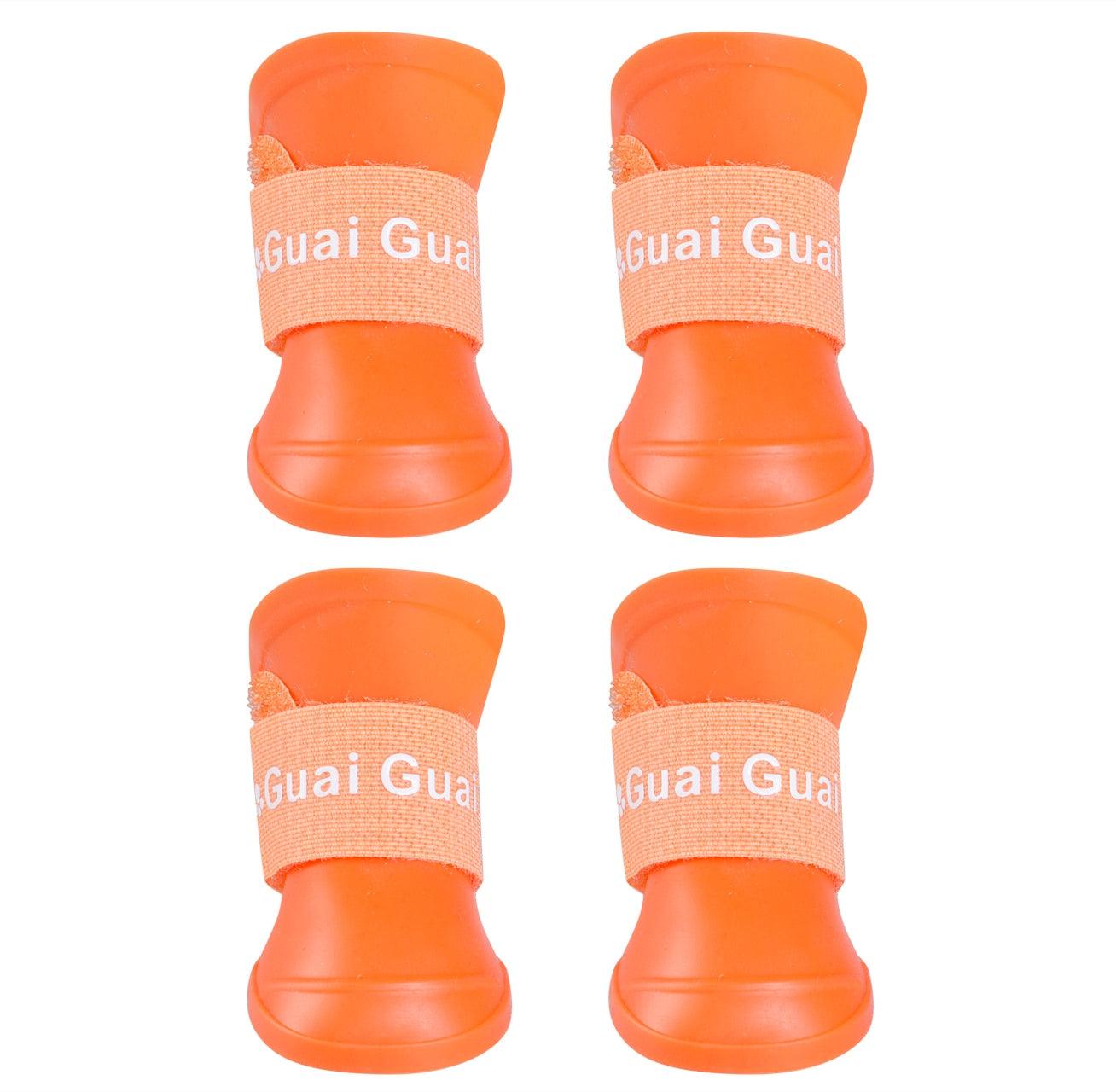 Soft Non-Slip Wear-Resistant Silicone Pet Rain Boots - Dog Hugs Cat