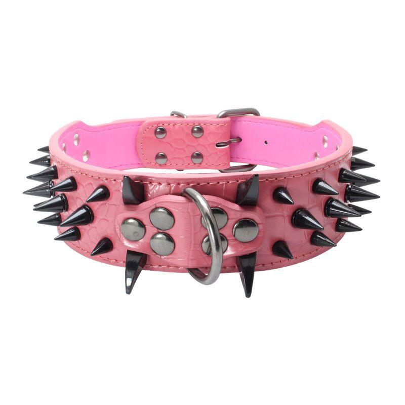 Large Explosion-Proof Rivet Bite-Proof Pet Collar - Dog Hugs Cat