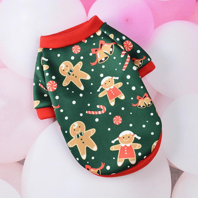 Christmas Dog Clothes Cartoon Pet Supplies - Dog Hugs Cat