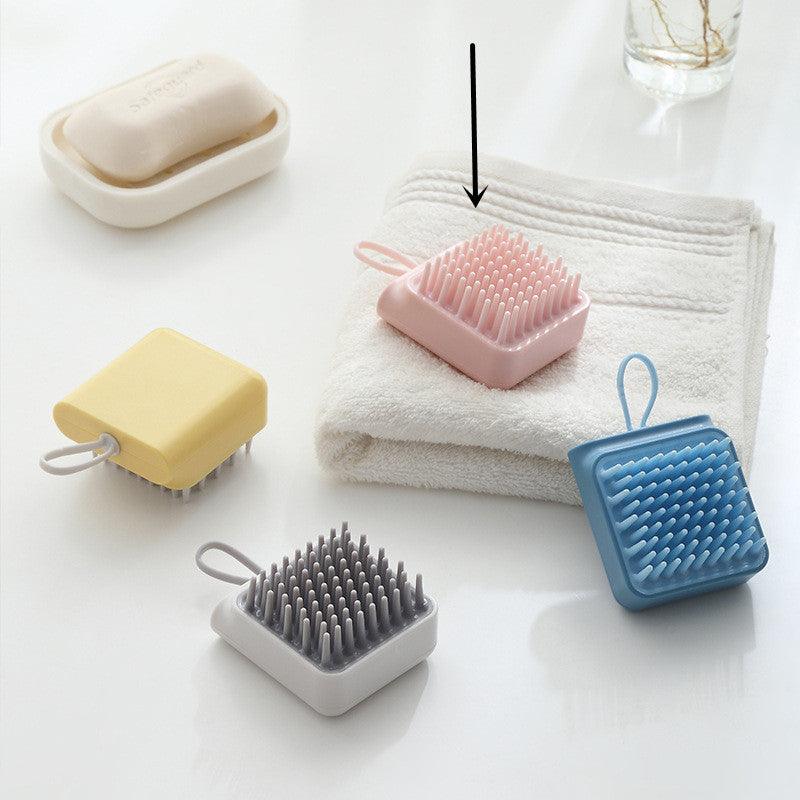 Pet Dog Cat Bath Brush Comb Multifunctional Brush Hair Fur Grooming Massaging Washing Comb Wet And Dry Remove Hair Knots - Dog Hugs Cat