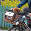 BikePaws Pet Traveler: Removable Front Bicycle Carrier for Small Cats and Dogs - Dog Hugs Cat