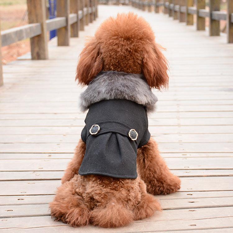 Bipedal Woolen Dog Coat - Cozy and Stylish Winter Wear for Your Pup - Dog Hugs Cat