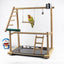 Bird Haven Desktop Training Playground - A Multi-functional Bird Stand for Cockatiels and Parrots - Dog Hugs Cat