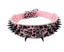 Black Spiked Leather Dog Collar for Large Breeds - Dog Hugs Cat