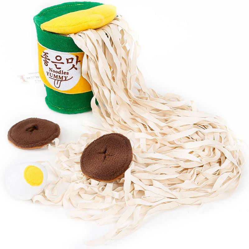 Boredom Buster Dog Toy: Instant Noodles Energy Reliever - Dog Hugs Cat