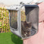 Breathable Bubble Cat Carrier Backpack - Portable Travel Outdoor Shoulder Bag for Small Dogs and Cats - Dog Hugs Cat