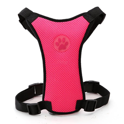 Breathable Mesh Pet Car Safety Chest Harness - Dog Hugs Cat