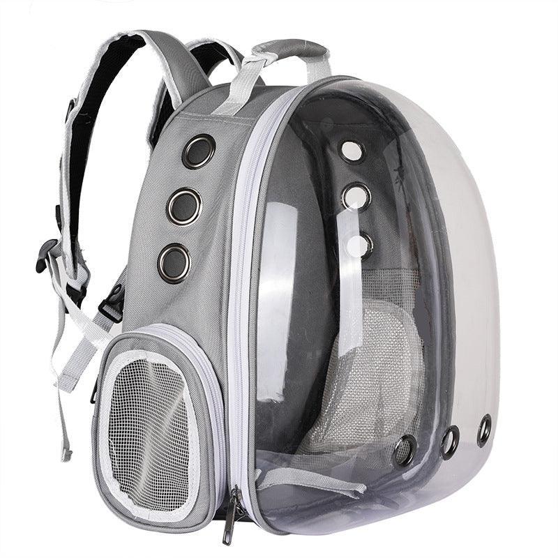 Bubble Pet Sightseeing Backpack: Portable and Stylish Carrier for Small Animals - Dog Hugs Cat