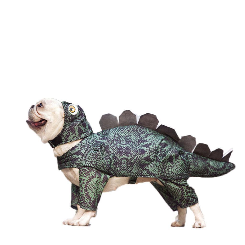 Bunnylicious Dino Dress: Adorable Pet Dinosaur Clothes for Fashionable Females - Dog Hugs Cat