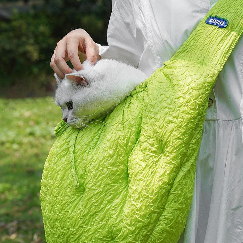 Dog Carriers For Small Dogs Puppy Carrier Bag With Pet Cat Pet Cat Dog Slipped Out Portable Shoulder Diagonal Warm Small Dogs - Dog Hugs Cat