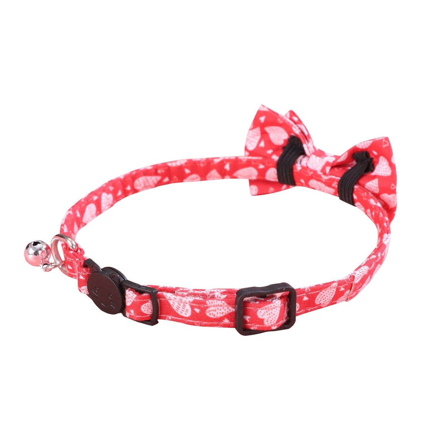 Valentines Day Cat Dog Leash Bow Tie - Dog Hugs Cat