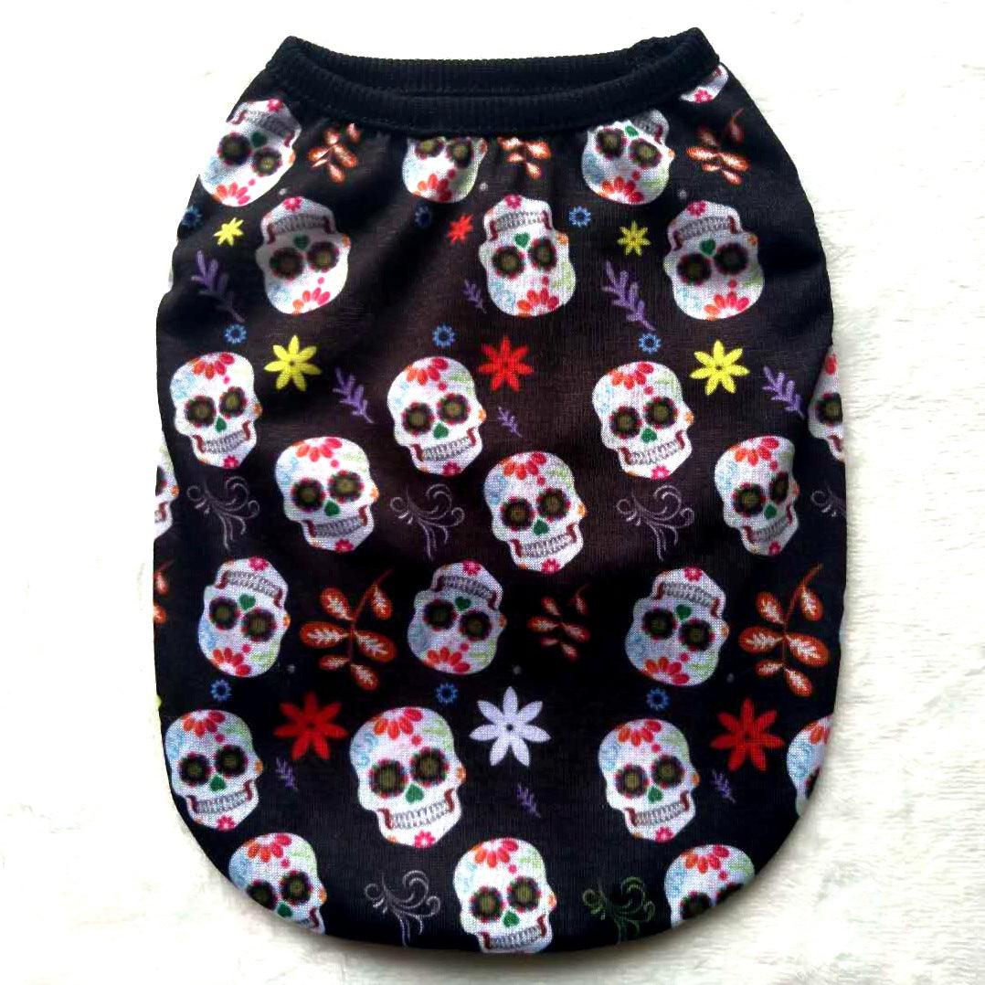 Pet Clothes Skull Halloween Supplies - Dog Hugs Cat