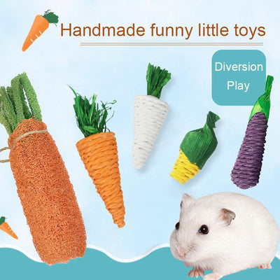 Hamster Toys Rabbit Molar Supplies Carrots - Dog Hugs Cat