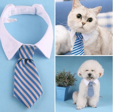 Cartoon Print Pet Bow Tie Set - Wholesale Dog and Baby Tie Collection - Dog Hugs Cat