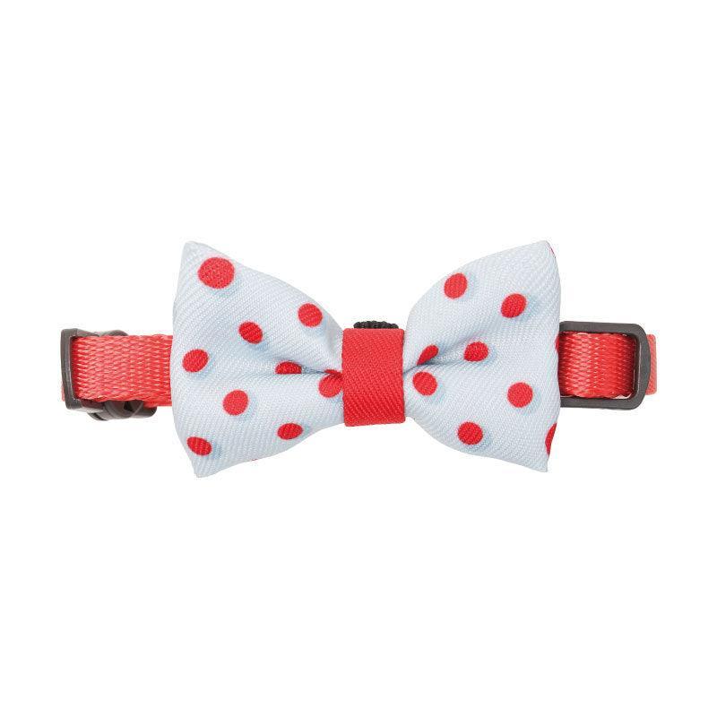 Casual Cotton Bow Tie Cat Collar - Stylish and Playful Accessory for Your Feline Friend - Dog Hugs Cat