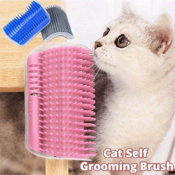 Cat Bliss Brush: Self-Grooming and Massage Device - Dog Hugs Cat