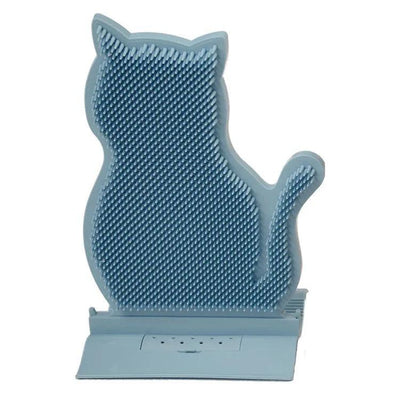 Cat Bliss: Self-Massage Brush With Catnip Wall Corner Grooming Toy