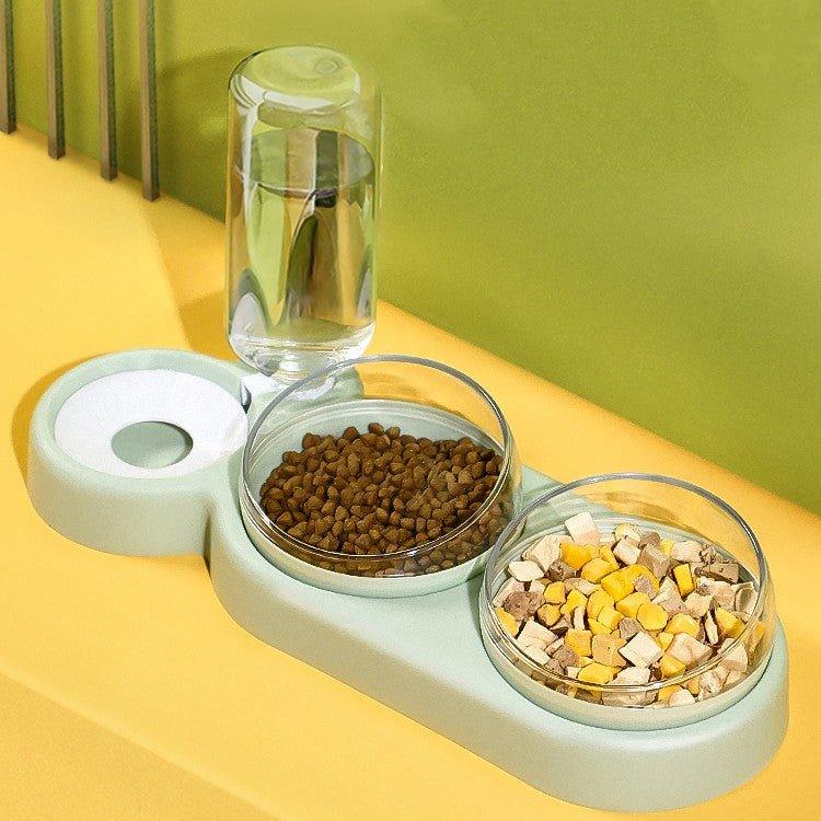 Cats Dogs Pets Rice Bowls Automatic Water Bowls - Dog Hugs Cat