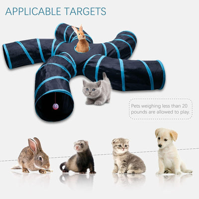 Tree Pattern Tunnel Pet Zhiyi Cat Toy Pets Supplies Dog Toys - Dog Hugs Cat
