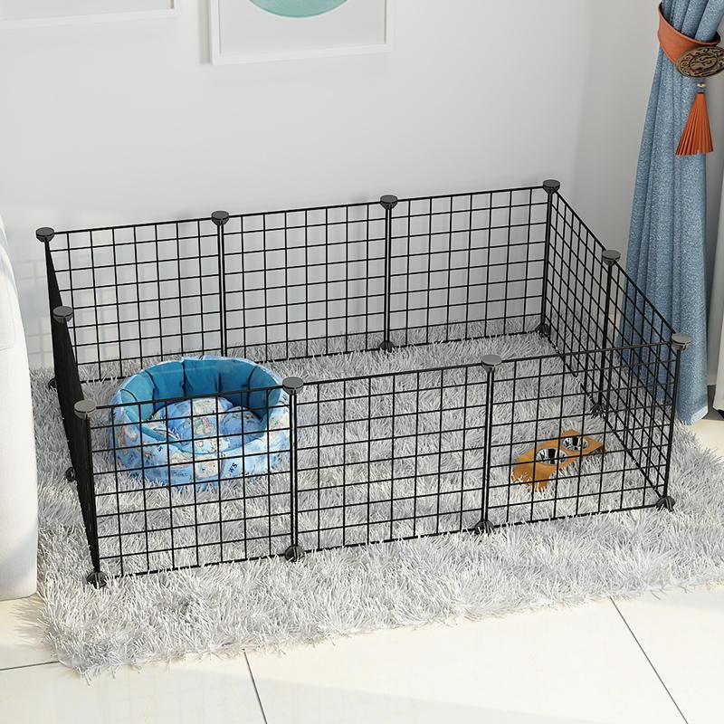 Small Dog Indoor Home Isolation Fence Cage - Dog Hugs Cat