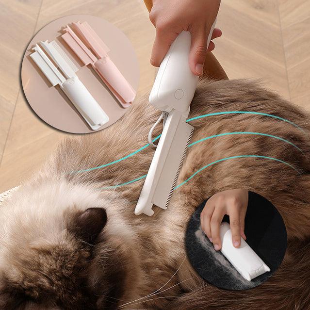 Pet Groomer Pet Hair Removal Brush Cat Grooming Brush Dog Cat Massage Epilator To Remove Floating Hair Cat Hair Dog Pet Supplies - Dog Hugs Cat