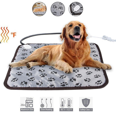 Pet Heating Pad For Dog Cat Heat Mat Indoor Electric Waterproof Dog Heated Pad With Chew Resistant Cord Winter Pet Blanket Warmer - Dog Hugs Cat