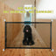 Pets Dog Cat Baby Safety Gate Mesh Fence Magic Portable Guard Net Stairs Doors - Dog Hugs Cat