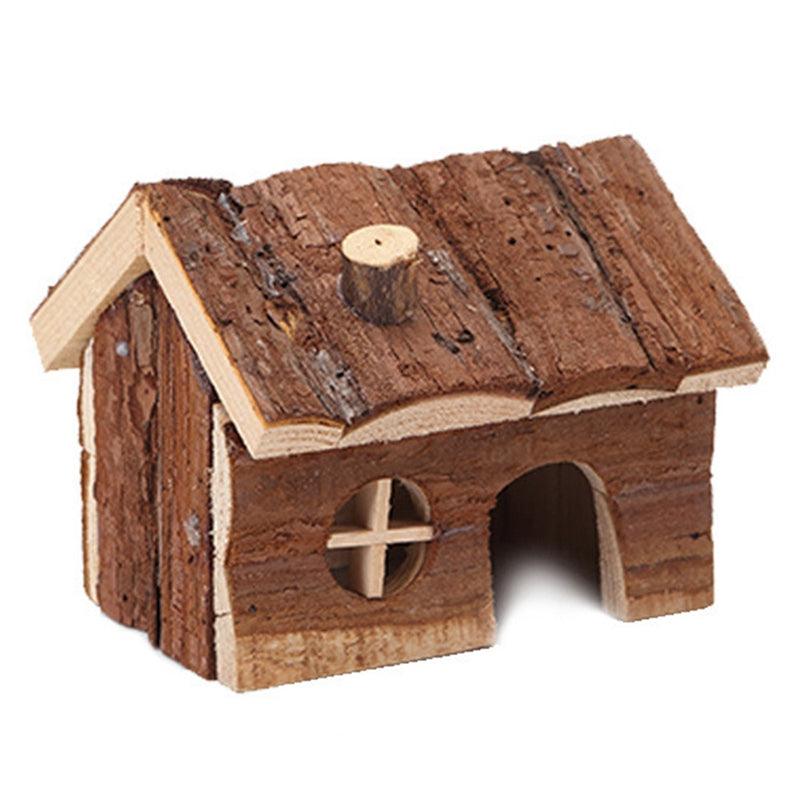 Skimmed Fir With Bark Hamster House Shelter Supplies - Dog Hugs Cat