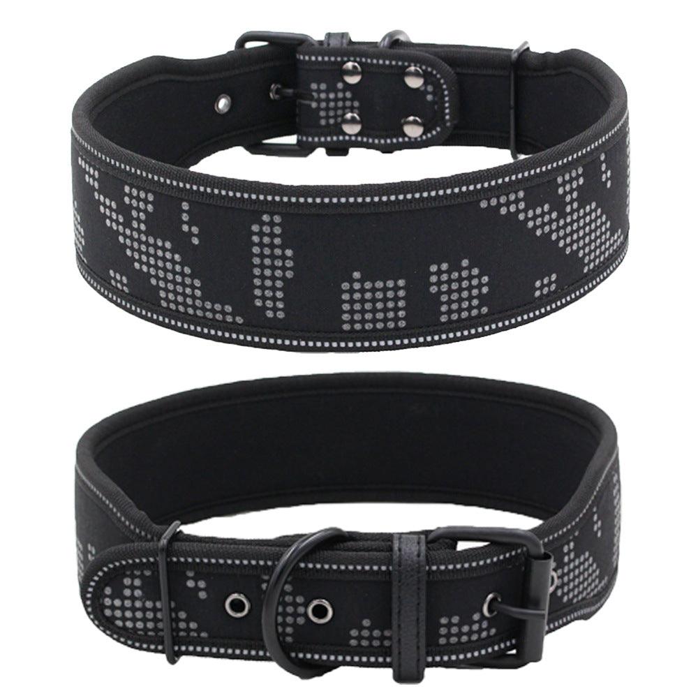 Reflective Camouflage Comfortable Dog Collar Dog Collar - Dog Hugs Cat