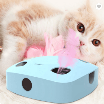 Funny Cat Stick Feather Smart Pet Electric Toys - Dog Hugs Cat