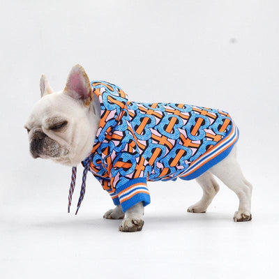 Pet Tide Brand Clothing Dog Clothes Fashion Pet Clothes Sweater Hooded Fighting Clothes Hairless Cat Clothes Teddy - Dog Hugs Cat