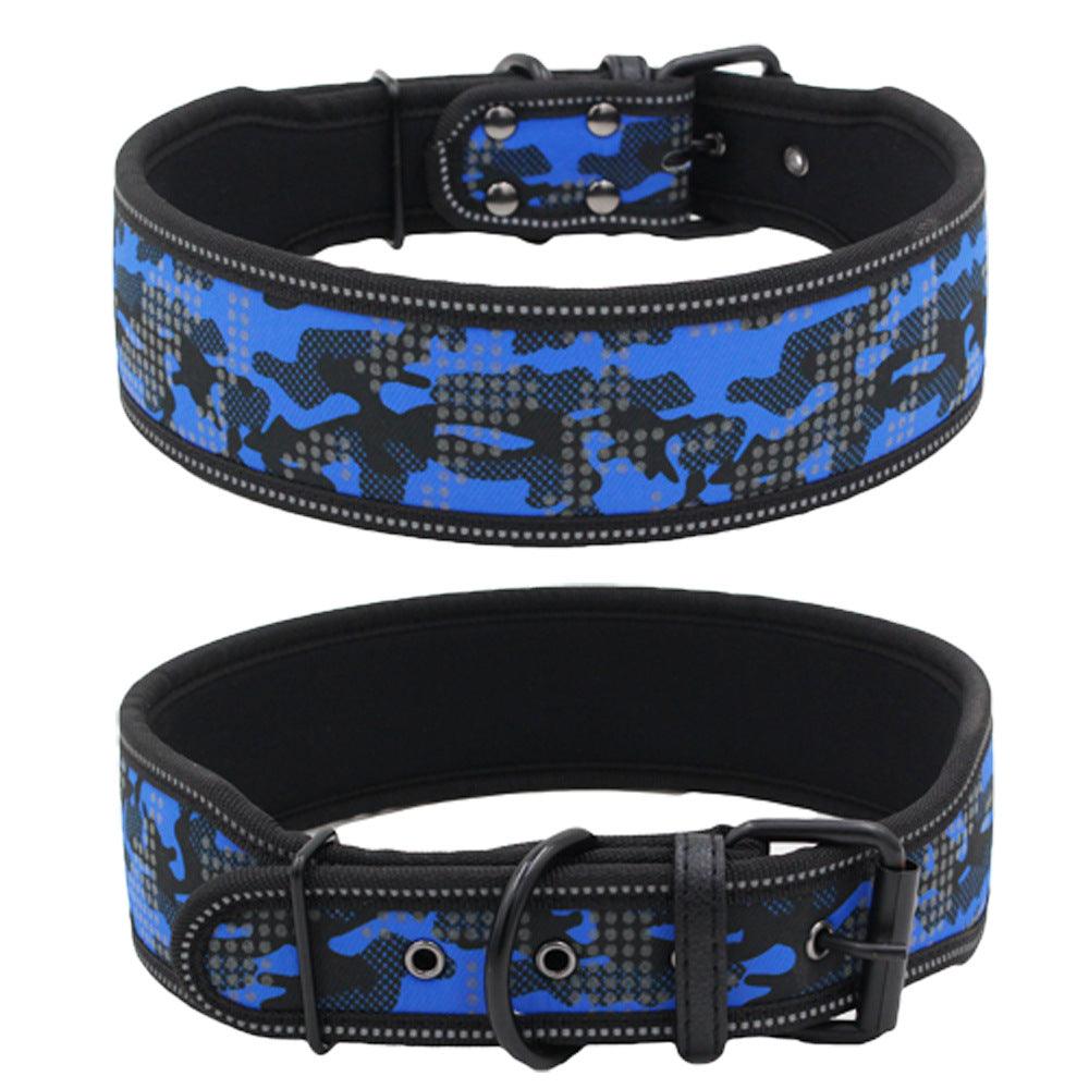 Reflective Camouflage Comfortable Dog Collar Dog Collar - Dog Hugs Cat