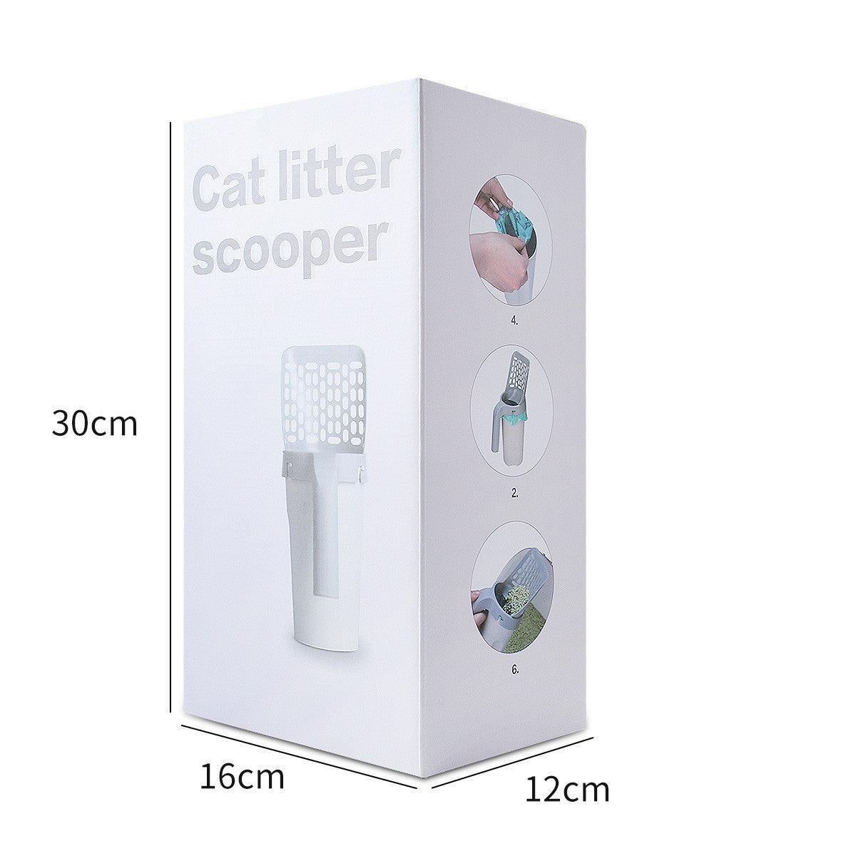 Plastic Cat Litter Scoop Pet Care Sand Waste Scooper Shovel Hollow Cleaning Tool - Dog Hugs Cat