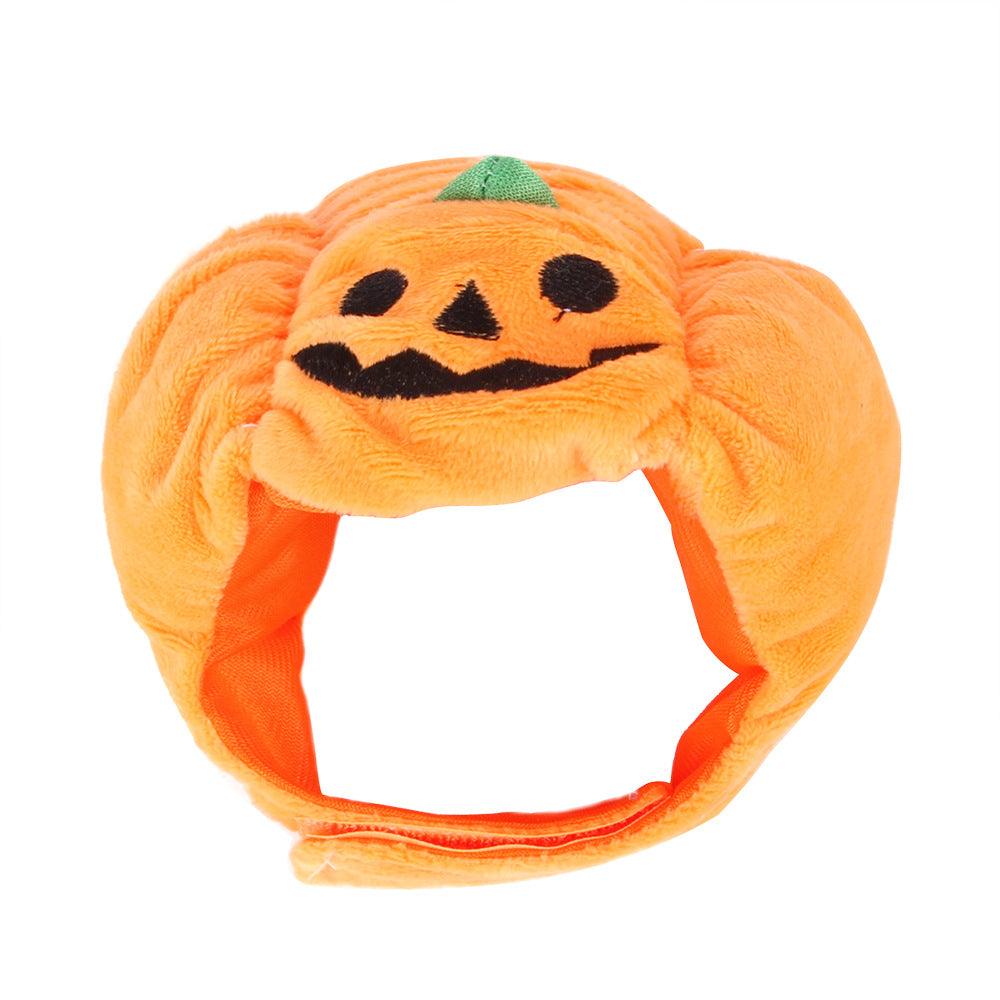 Cute Pet Hat Halloween Pumpkin Pet Dog Cat Hat Dress Up Headdress Small Dog Cat Cosplay Costume Decorative Hat Pet Accessoires - Dog Hugs Cat