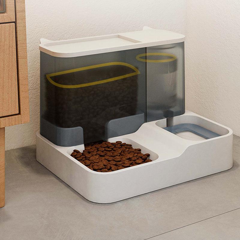 Cat Automatic Feeder Water Dispenser Large Capacity - Dog Hugs Cat