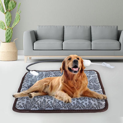 Pet Heating Pad For Dog Cat Heat Mat Indoor Electric Waterproof Dog Heated Pad With Chew Resistant Cord Winter Pet Blanket Warmer - Dog Hugs Cat