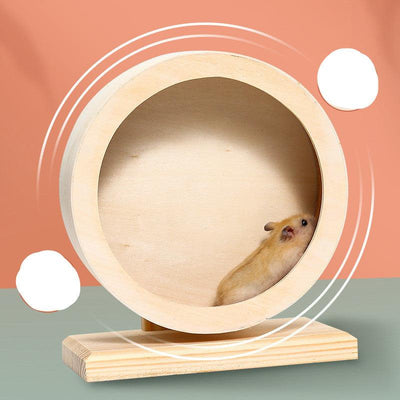 Hamster Running Wheel Golden Silk Bear My Neighbor Totoro Guinea Pig Hamster Toy - Dog Hugs Cat