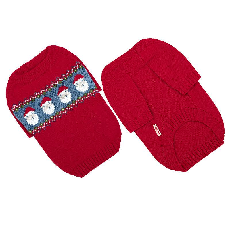 Puppy Dog Clothes Cat Christmas Sweater - Dog Hugs Cat