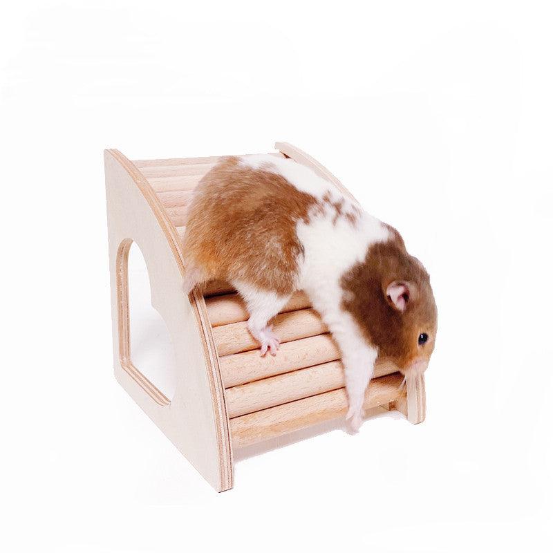 Hamster Multifunctional Staircase Small House Toy - Dog Hugs Cat