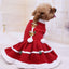 Fashion Pet Clothes Christmas Skirt Christmas Fleece Thickening - Dog Hugs Cat