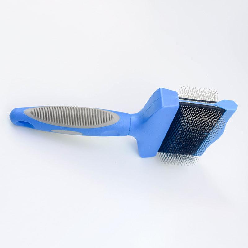 Pet Self Cleaning Hair Brush Cleaning Pets Supplies Cat Double Sided Soft Comb - Dog Hugs Cat