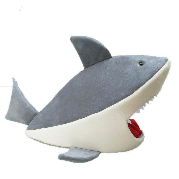 Shark Shape Pet Kennel Kennel Cat Kennel Dog Bed - Dog Hugs Cat