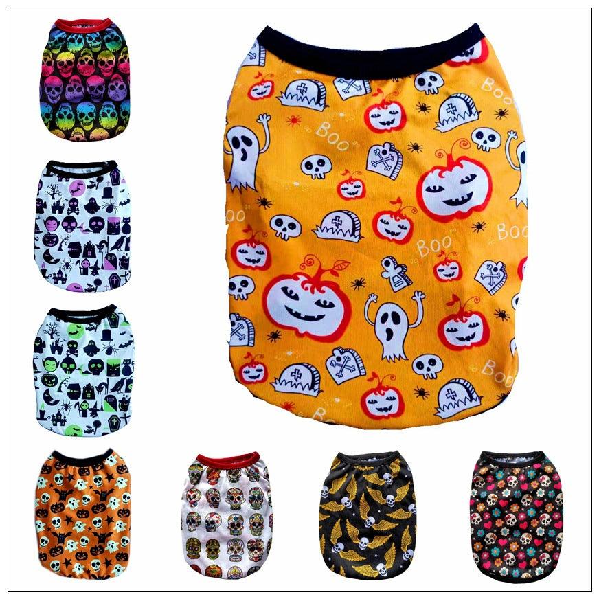 Pet Clothes Skull Halloween Supplies - Dog Hugs Cat