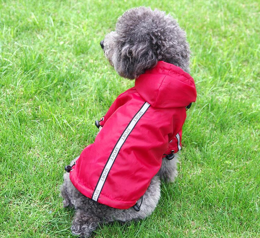 Waterproof Hooded Warm Pet Dog Raincoat - Dog Hugs Cat